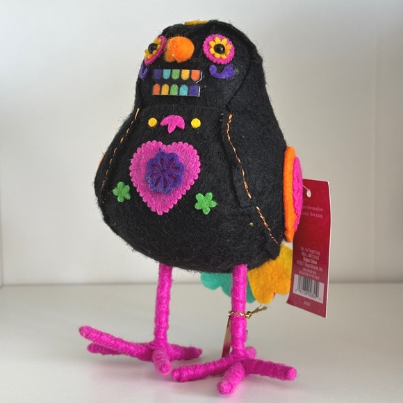 Target Hyde & Eek Bird 2021 Amado Dia De Muertos Sugar Scull Halloween Figurine - Picture 3 of 8